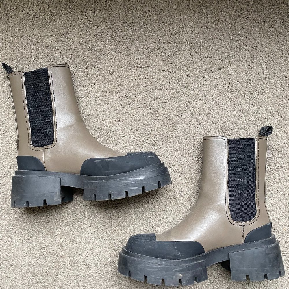 H&M platform ankle boots